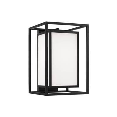 Capital Lighting 11''W X 16.50''H 1-Light Outdoor Modern Square Rectangle Wall Lantern in Black... by Capital Lighting