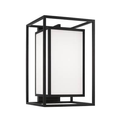 Capital Lighting 12.50''W X 19.50''H 1-Light Outdoor Modern Square Rectangle Wall Lantern in... by Capital Lighting