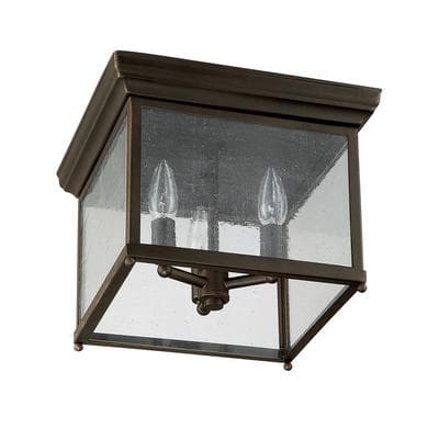 Capital Lighting 3 Light Outdoor Ceiling Fixture - Old Bronze by Capital Lighting