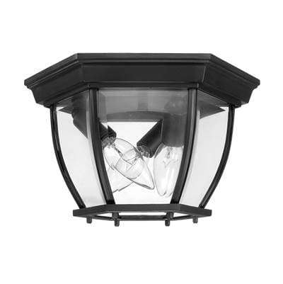 Capital Lighting 3 Light Outdoor Ceiling Fixture - Black by Capital Lighting