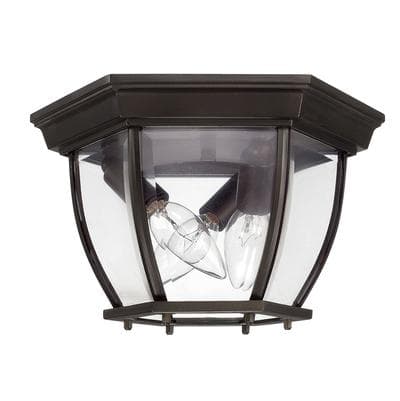 Capital Lighting 3 Light Outdoor Ceiling Fixture - Old Bronze by Capital Lighting