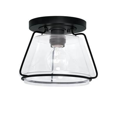 1-Light Flush Mount - Matte Black