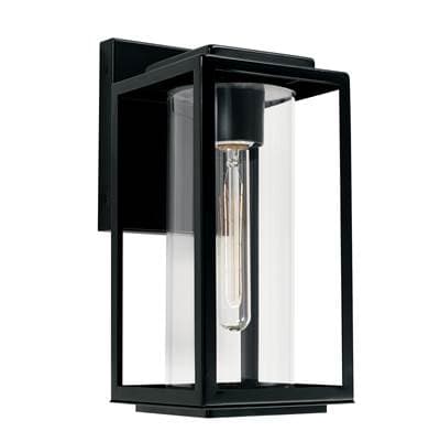 Capital Lighting 1-Light Outdoor Wall Lantern - Matte Black