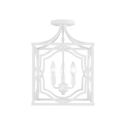 Capital Lighting 3-Light Foyer - Textured White by Capital Lighting
