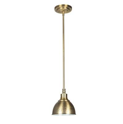 Craftmade Timarron 1 Light Mini Pendant - Legacy Brass by Craftmade