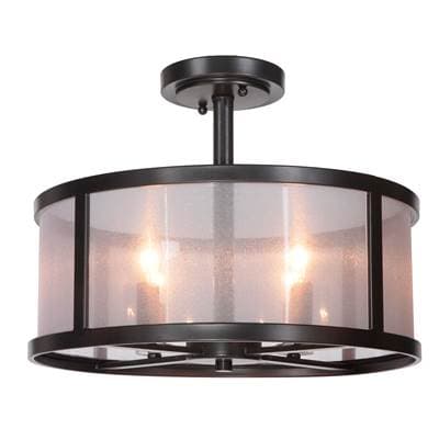 Craftmade Danbury 4 Light Semi Flush - Matte Black by Craftmade