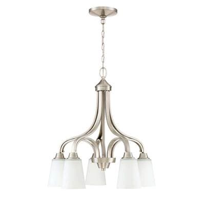 Craftmade Grace 5 Light Down Chandelier - Brushed Polished Nickel by Craftmade