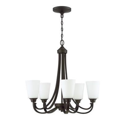 Grace 5 Light Chandelier in Espresso