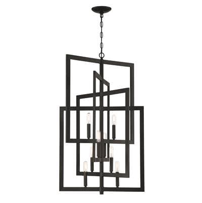 Craftmade Portrait 8 Light Foyer - Espresso
