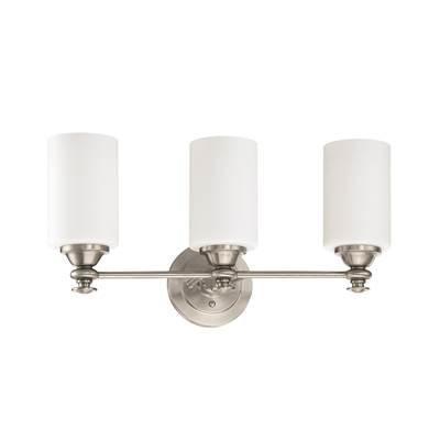 Dardyn 3 Light Vanity in Brushed Polished Nickel