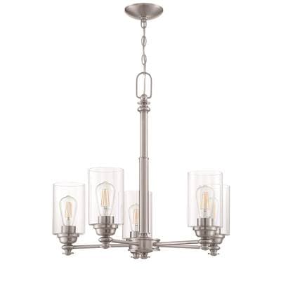 Craftmade Dardyn 5 Light Chandelier in Brushed Polished Nickel (clear Glass) - Brushed Polished... by Craftmade