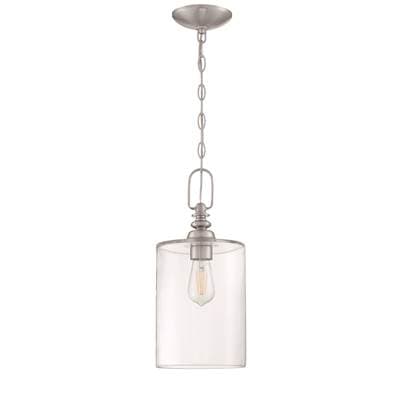 Craftmade Dardyn 1 Light Mini Pendant in Brushed Polished Nickel (clear Glass) - Brushed Polished...