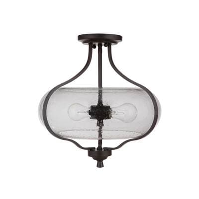 Craftmade Serene 2 Light Semi Flush - Espresso