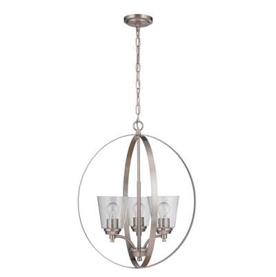 Craftmade Tyler 3 Light Foyer - Brushed Polished Nickel
