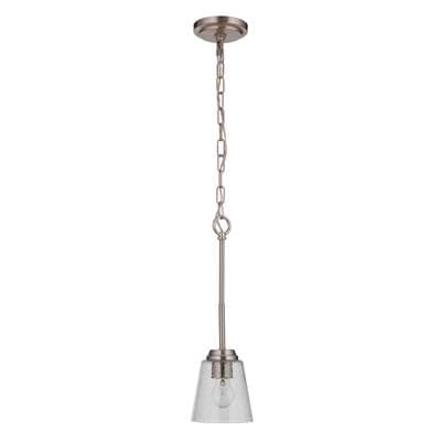 Craftmade Tyler 1 Light Mini Pendant - Brushed Polished Nickel