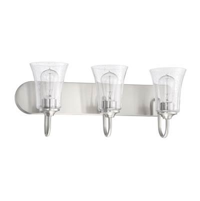 Gwyneth 3 Light Vanity in Brushed Polished Nickel