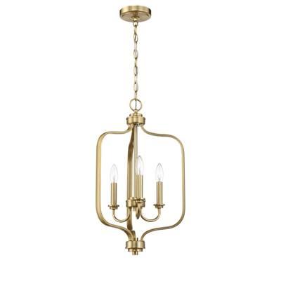 Bolden 3 Light Foyer in Satin Brass by Craftmade