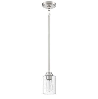 Bolden 1 Light Mini Pendant in Brushed Polished Nickel