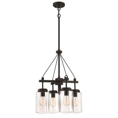 Crosspoint 4 Light Outdoor Chandelier Espresso by Craftmade