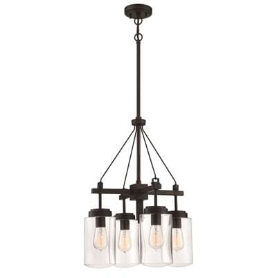 Craftmade Crosspoint 4 Light Outdoor Chandelier - Espresso by Craftmade
