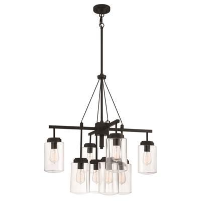 Crosspoint 8 Light Outdoor Chandelier Espresso by Craftmade
