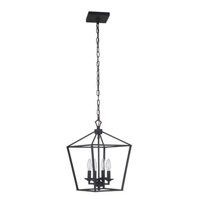 Craftmade Flynt 4 Light Small Foyer - Flat Black by Craftmade