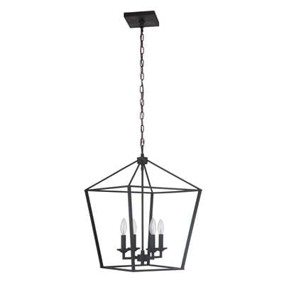 Craftmade Flynt 4 Light Medium Foyer - Flat Black