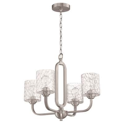 Craftmade Collins 4 Light Chandelier - Brushed Polished Nickel