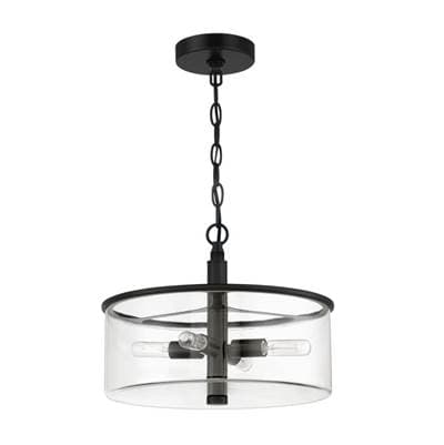 Craftmade Hailie 4 Light Convertible Semi Flush - Flat Black