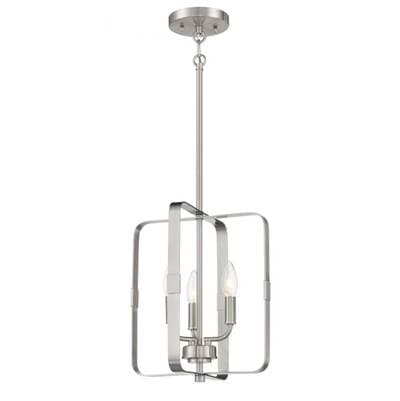 Craftmade Stowe 3 Light Foyer - Brushed Polished Nickel