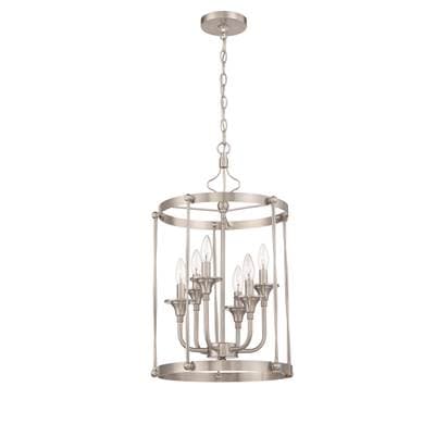 Craftmade Jolenne 6 Light Cage Foyer Pendant - Brushed Polished Nickel