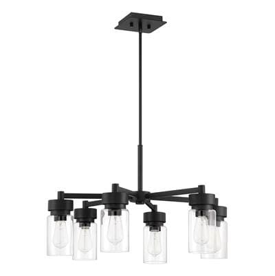 Craftmade Bennet 6 Light Outdoor Chandelier - Midnight by Craftmade
