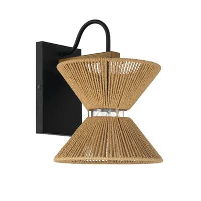 Craftmade Serena 1 Light Wall Sconce in Flat Black/walnut - Flat Black Walnut