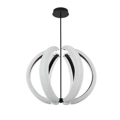Craftmade Unwind Large LED Pendant in - Flat Black by Craftmade