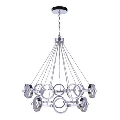 Craftmade Context 15 Light LED Chandelier - Chrome
