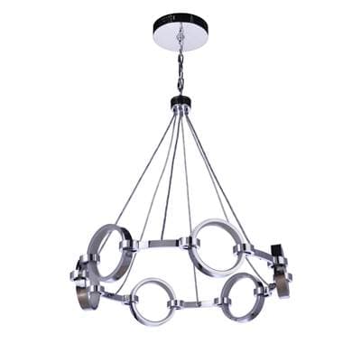 Craftmade Context 6 Light LED Chandelier - Chrome