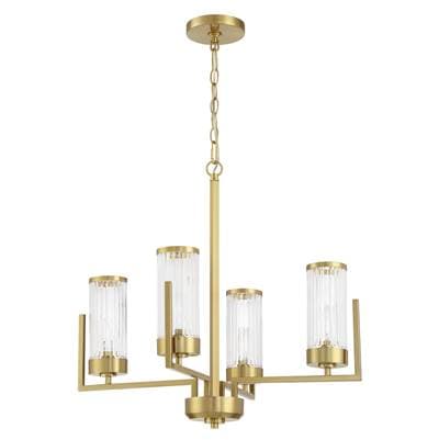 Craftmade Requires 4 Candelabra Base 60 Watt Bulbs (not Included) - Satin Brass by Craftmade