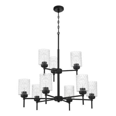 Craftmade Claire 9 Light Chandelier - Flat Black