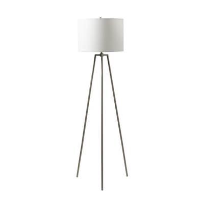 1 Light Metal Tri-Pod Base Floor Lamp in Brushed Nickel by Craftmade