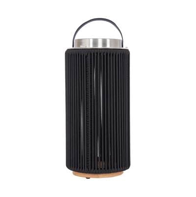 Craftmade Sea Scape Solar LED Outdoor Rechargeable Table Lamp in Stainless Steel, Black Rope -... by Craftmade