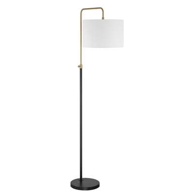 Craftmade Ingraham 1 Light Floor Lamp in Flat Black/satin Brass - Flat Black Satin Brass