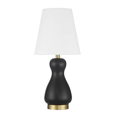 Craftmade Gloria 1 Light Table Lamp in Flat Black/satin Brass - Flat Black Satin Brass