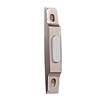 Craftmade Surface Mount Thin Profile LED Lighted Push Button - Pewter by Craftmade