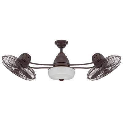 Craftmade Bellows II 48'' 6-Blade Indoor/outdoor (damp) Ceiling Fan in Aged Bronze Textured W/... by Craftmade