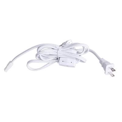 Craftmade 6' Under Cabinet Puck Cord and Plug - White by Craftmade