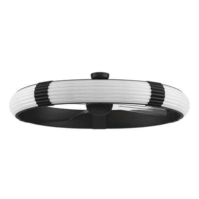 Craftmade Cipriani 57'' 4-Blade Ceiling Fan in Flat Black W/ Clear Acrylic Blades, Integrated... by Craftmade