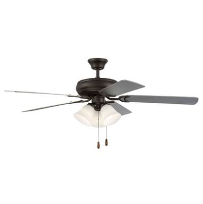 Craftmade Decorator's Choice 52'' 5-Blade 3 Light Ceiling Fan in Espresso W/ Walnut/espresso...