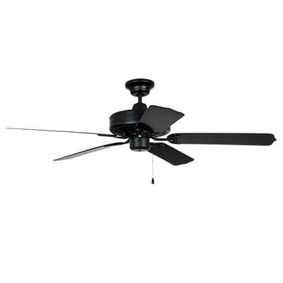 Craftmade Enduro Plastic 52'' 5-Blade Ceiling Fan in Matte Black W/ Matte Black Blades; Light Kit...