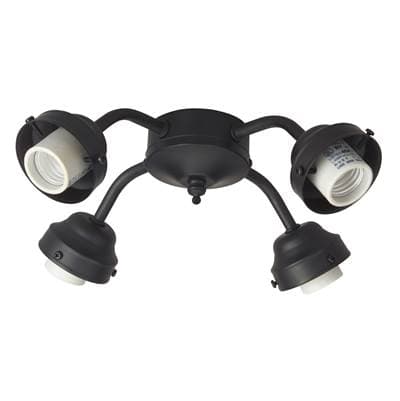 Craftmade Universal 4 Light Fitter - Flat Black