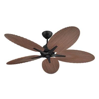 Craftmade Getaway 52'' 5-Blade Outdoor Ceiling Fan in Flat Black with Flat Black Blades, Not...